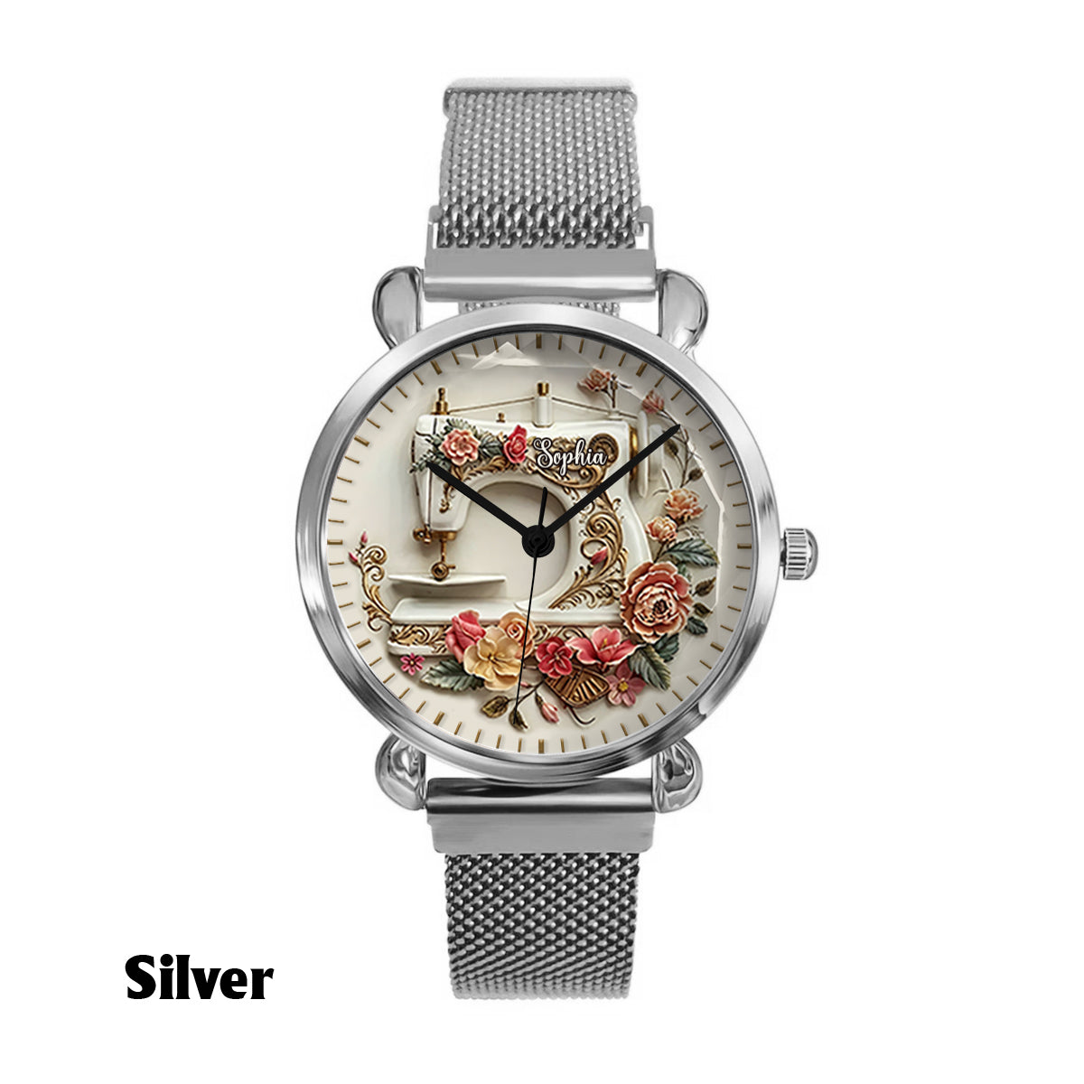 Beautiful Sewing Machine - Personalized Sewing Women Hand Watch