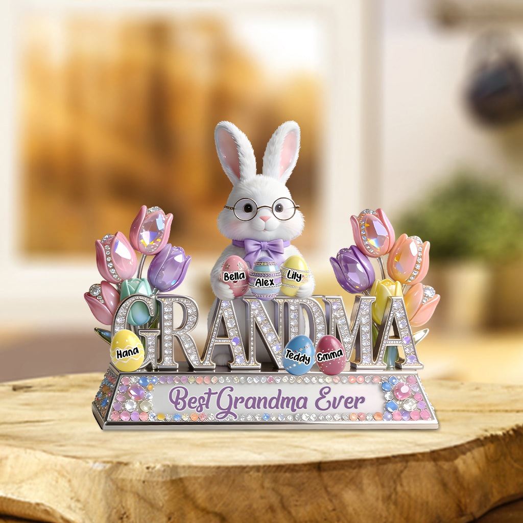 Easter's Peep Perfect Gift For Grandma - Personalized Grandma Custom Shaped Acrylic Plaque
