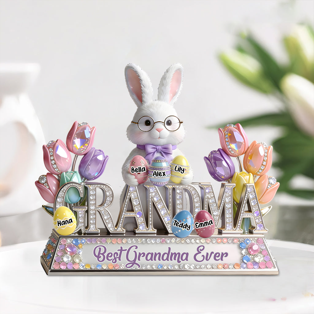 Easter's Peep Perfect Gift For Grandma - Personalized Grandma Custom Shaped Acrylic Plaque