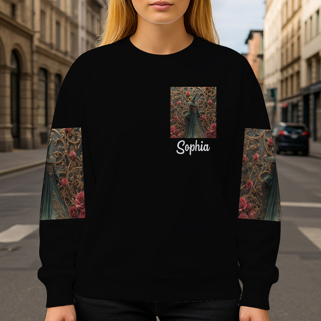 Lila Hexe – Personalisiertes Hexen-Shirt