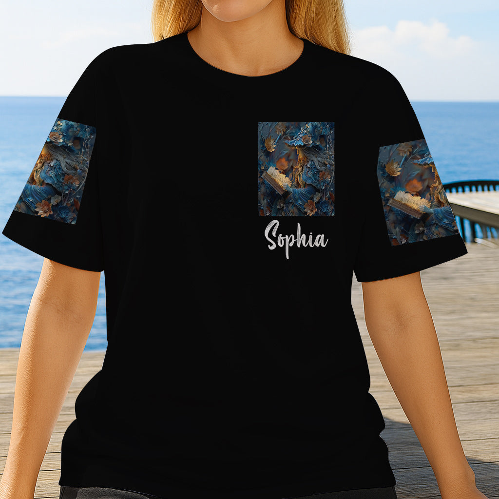 Lila Hexe – Personalisiertes Hexen-Shirt