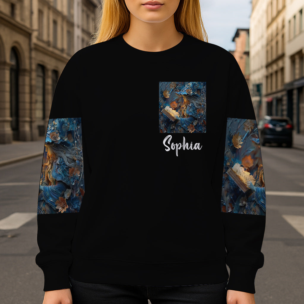 Lila Hexe – Personalisiertes Hexen-Shirt