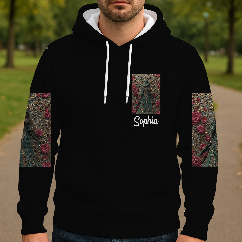 Lila Hexe – Personalisiertes Hexen-Shirt