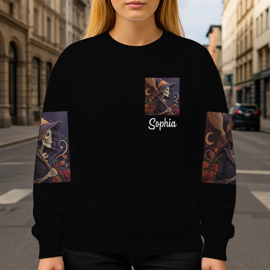 Lila Hexe – Personalisiertes Hexen-Shirt