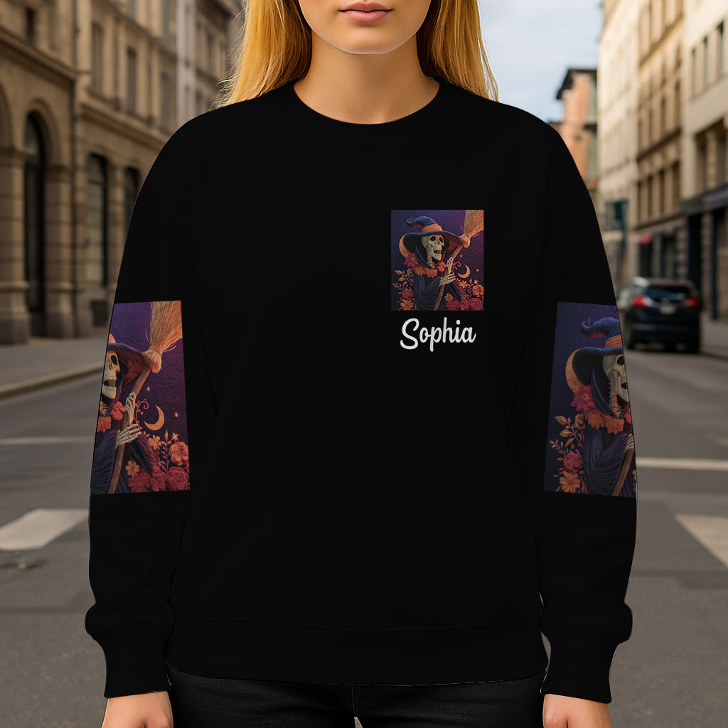 Lila Hexe – Personalisiertes Hexen-Shirt