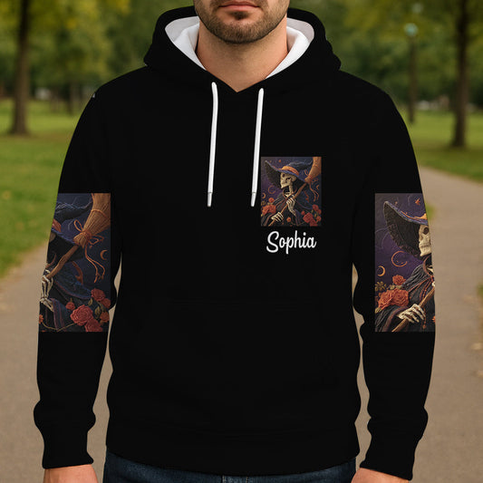 Lila Hexe – Personalisiertes Hexen-Shirt