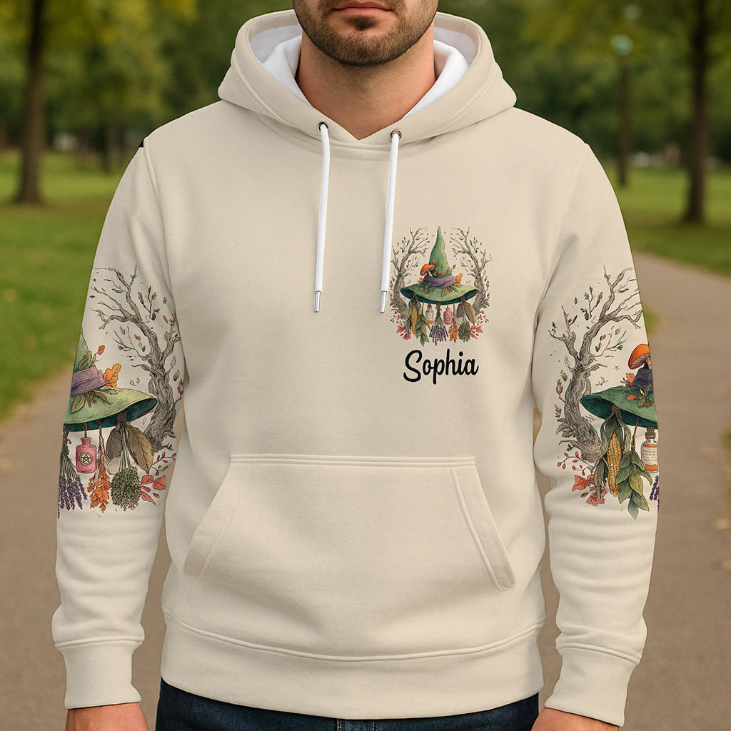 Lila Hexe – Personalisiertes Hexen-Shirt