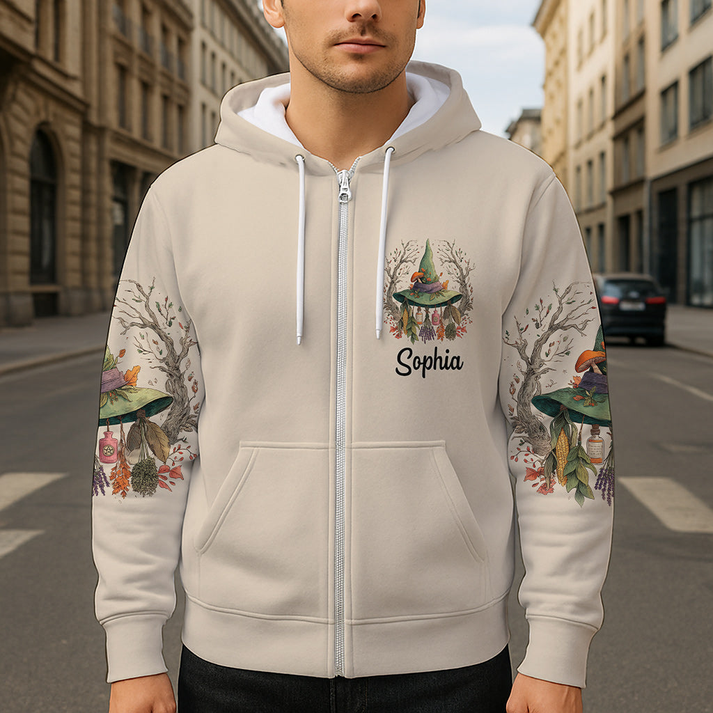 Lila Hexe – Personalisiertes Hexen-Shirt