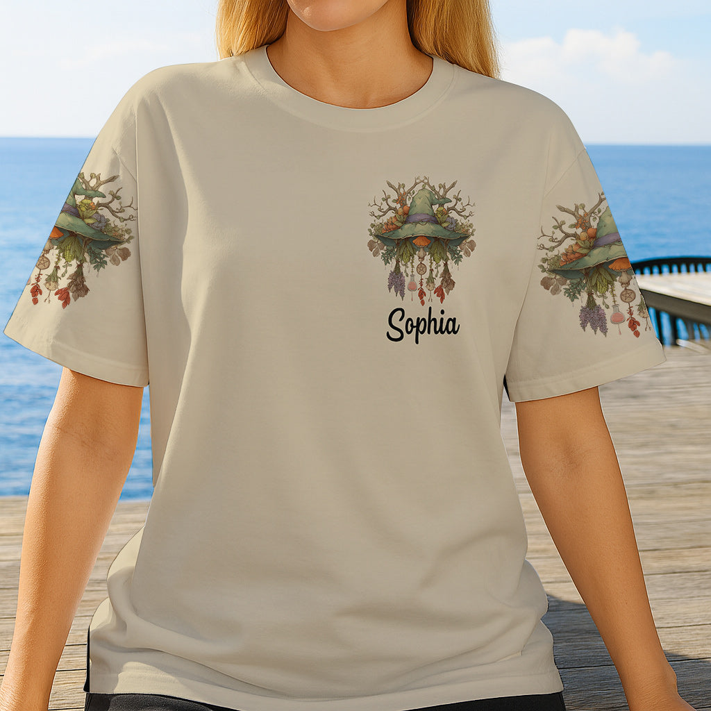 Lila Hexe – Personalisiertes Hexen-Shirt