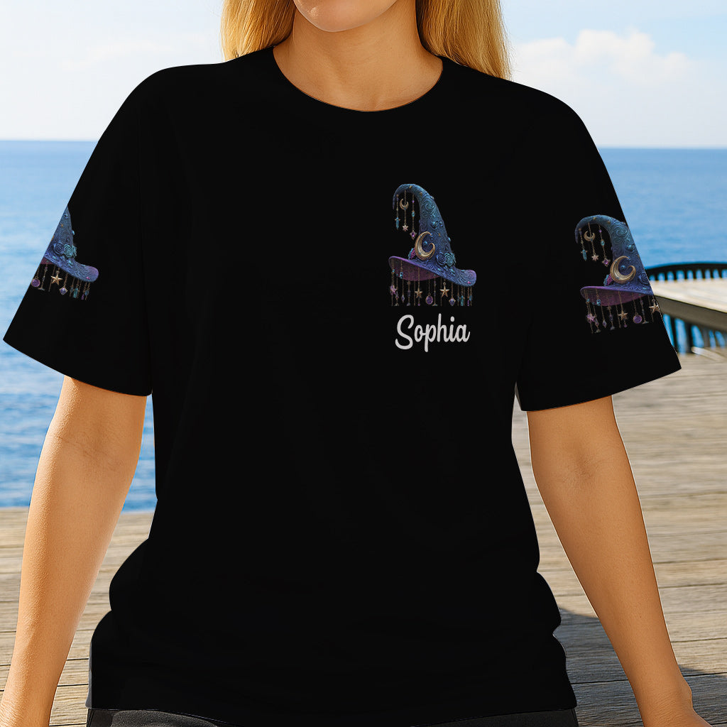 Lila Hexe – Personalisiertes Hexen-Shirt