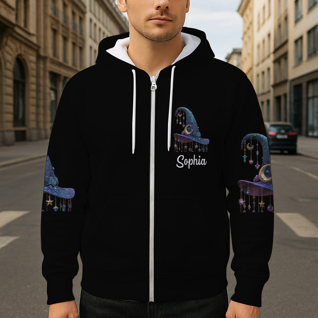 Lila Hexe – Personalisiertes Hexen-Shirt