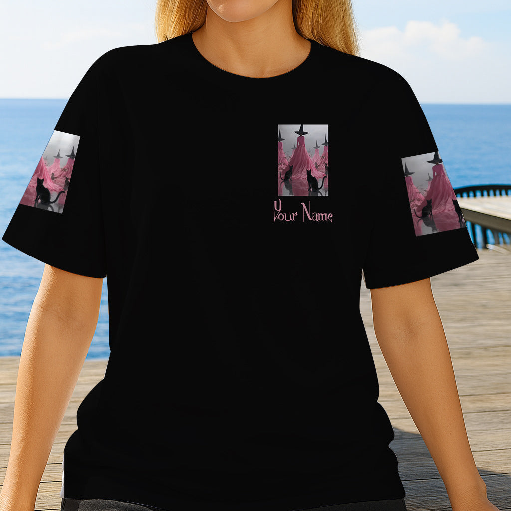 Lila Hexe – Personalisiertes Hexen-Shirt