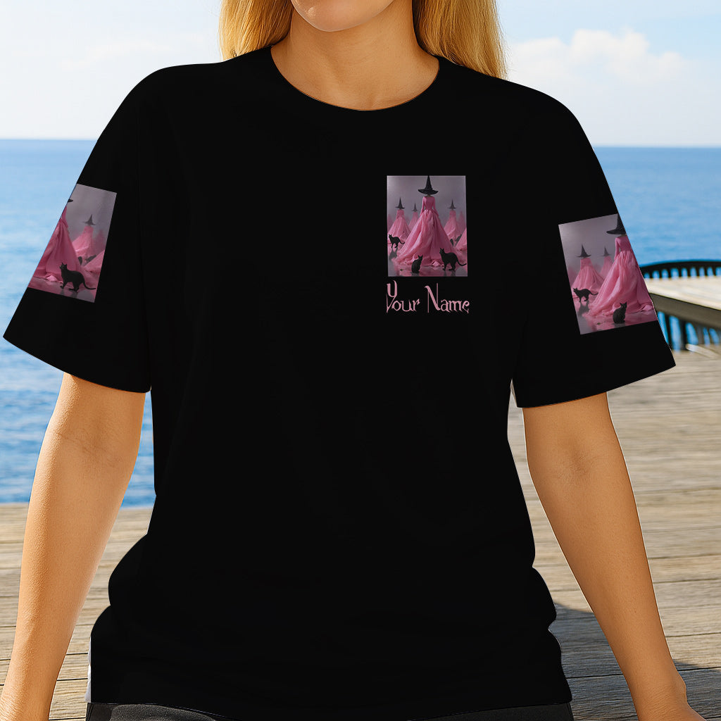 Lila Hexe – Personalisiertes Hexen-Shirt