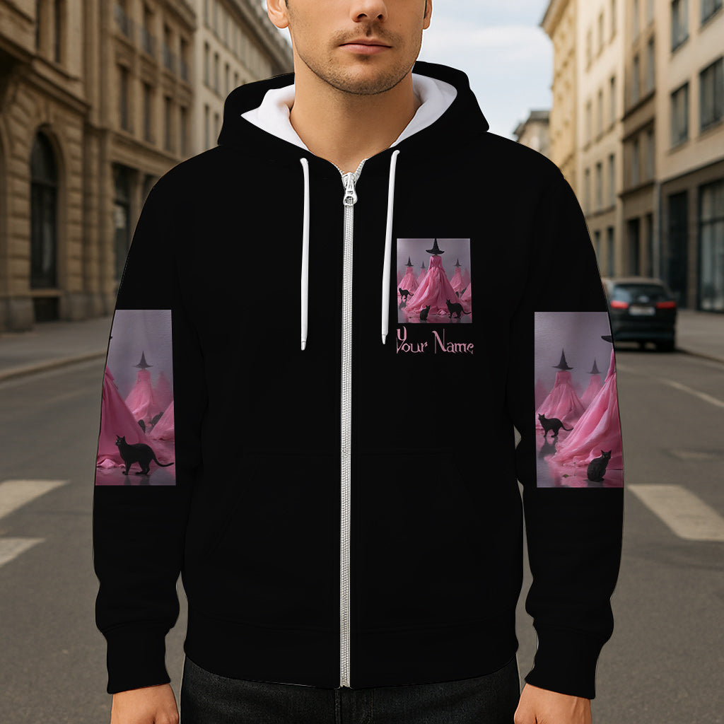 Lila Hexe – Personalisiertes Hexen-Shirt
