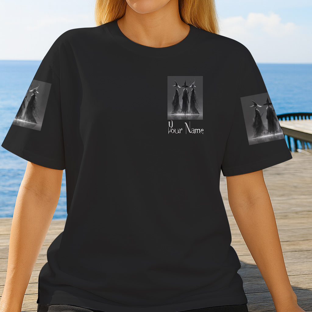 Lila Hexe – Personalisiertes Hexen-Shirt