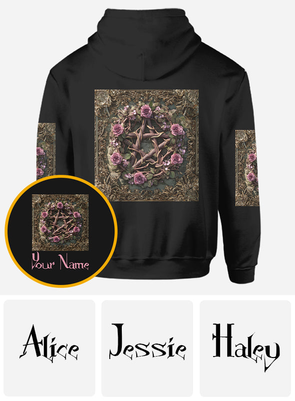 Lila Hexe – Personalisiertes Hexen-Shirt