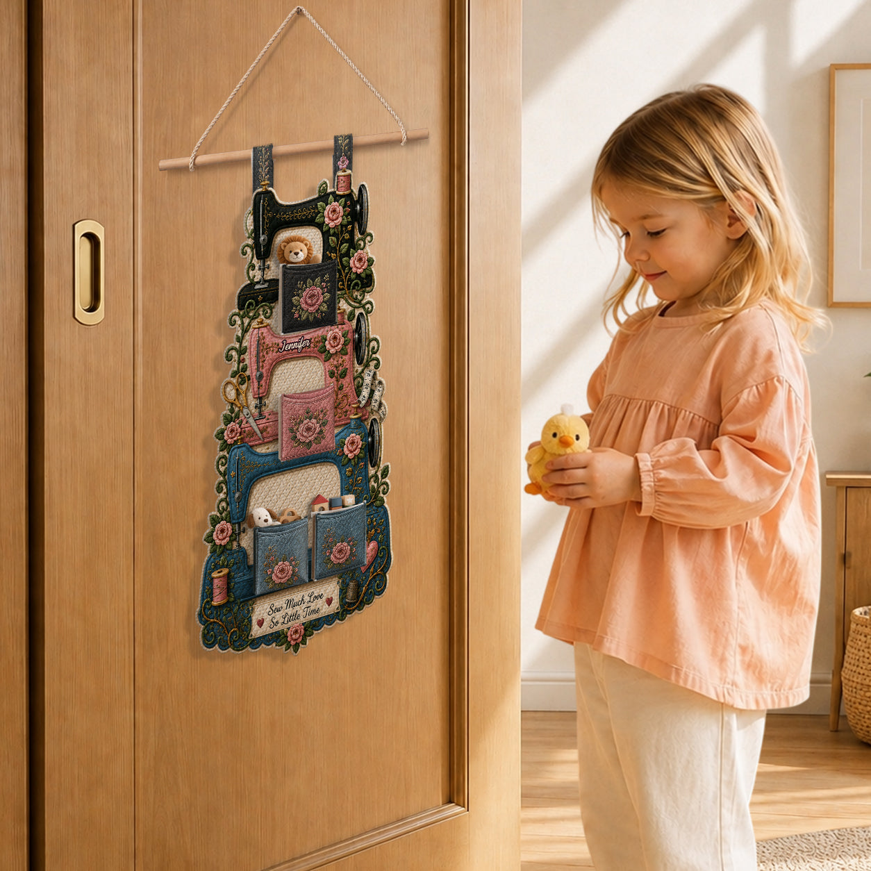 Love Sewing - Personalized Sewing Hanging Organizer