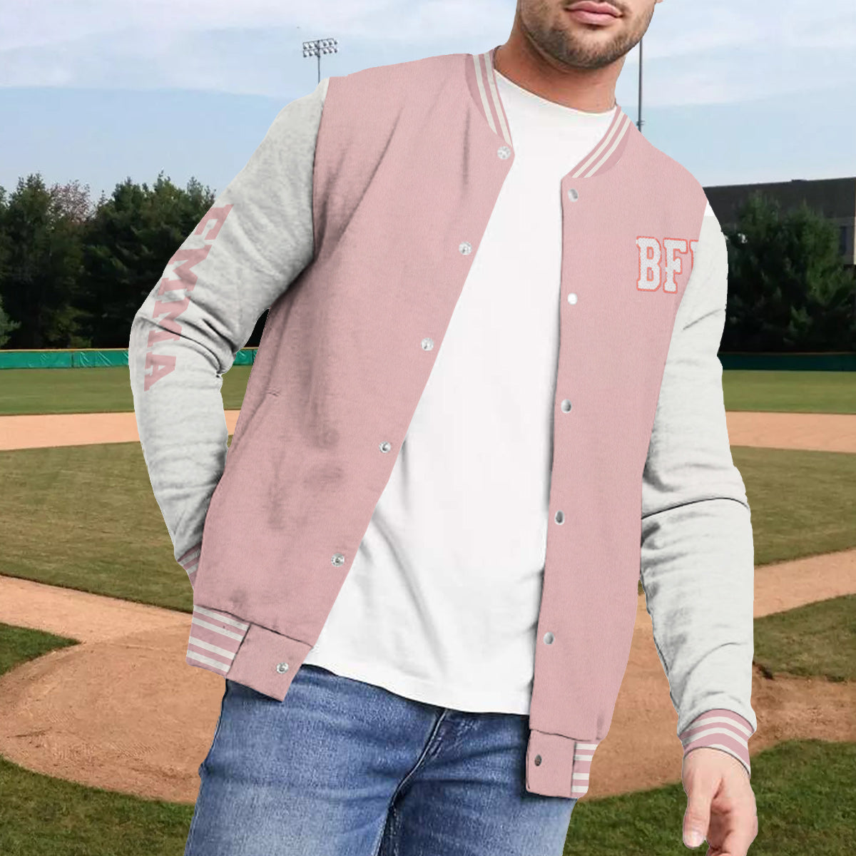 Für immer beste Freundinnen – personalisierte Collegejacke für beste Freundinnen