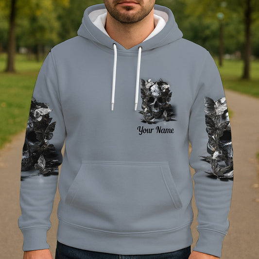 Cooles Totenkopf-Shirt mit personalisiertem Totenkopf-Print