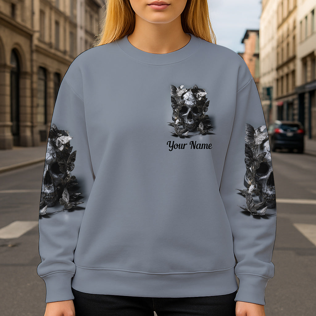 Cooles Totenkopf-Shirt mit personalisiertem Totenkopf-Print