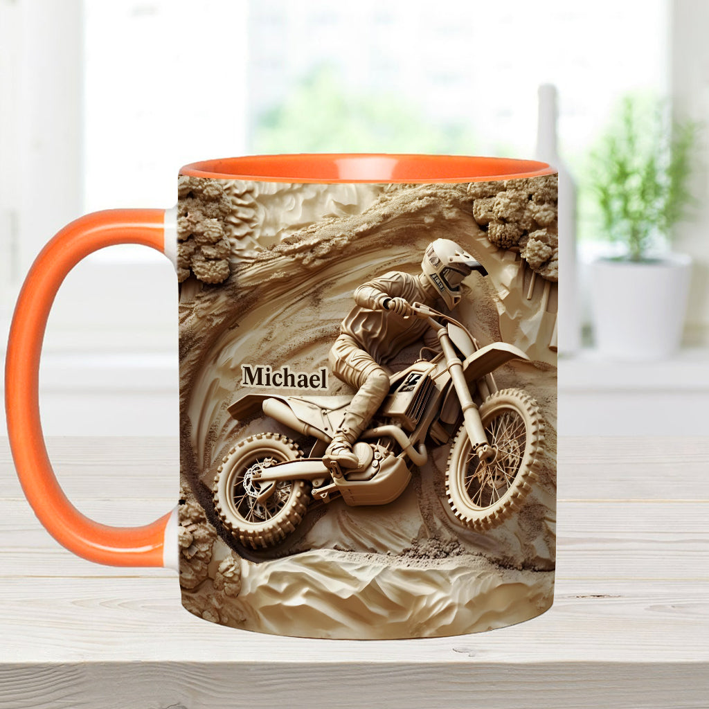 Cooles Dirtbike, Motocross - Personalisierter Dirtbike-Akzentbecher