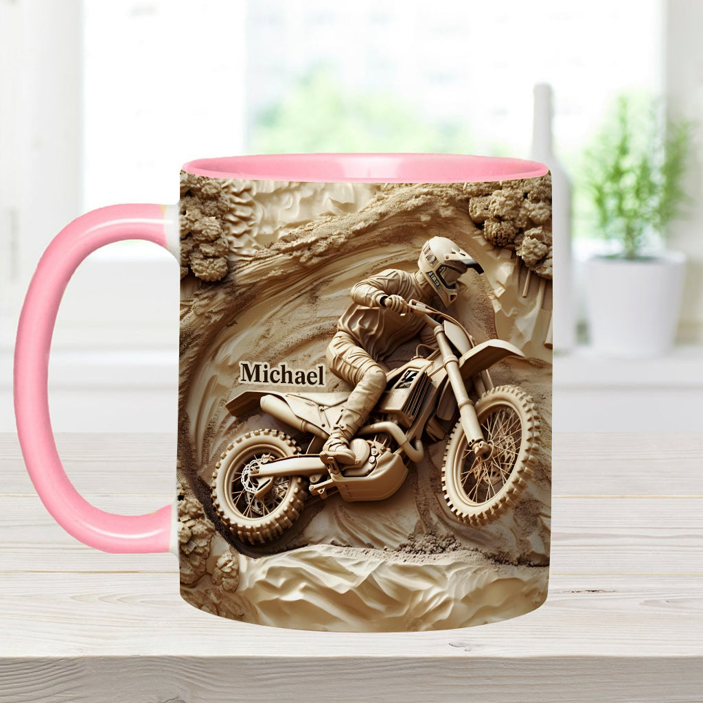 Cooles Dirtbike, Motocross - Personalisierter Dirtbike-Akzentbecher