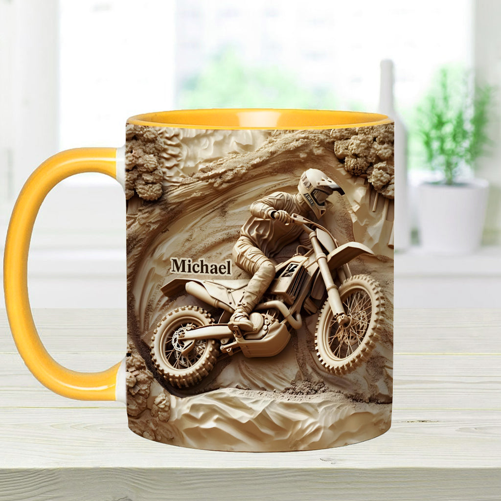 Cooles Dirtbike, Motocross - Personalisierter Dirtbike-Akzentbecher