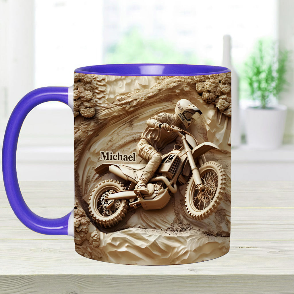 Cooles Dirtbike, Motocross - Personalisierter Dirtbike-Akzentbecher