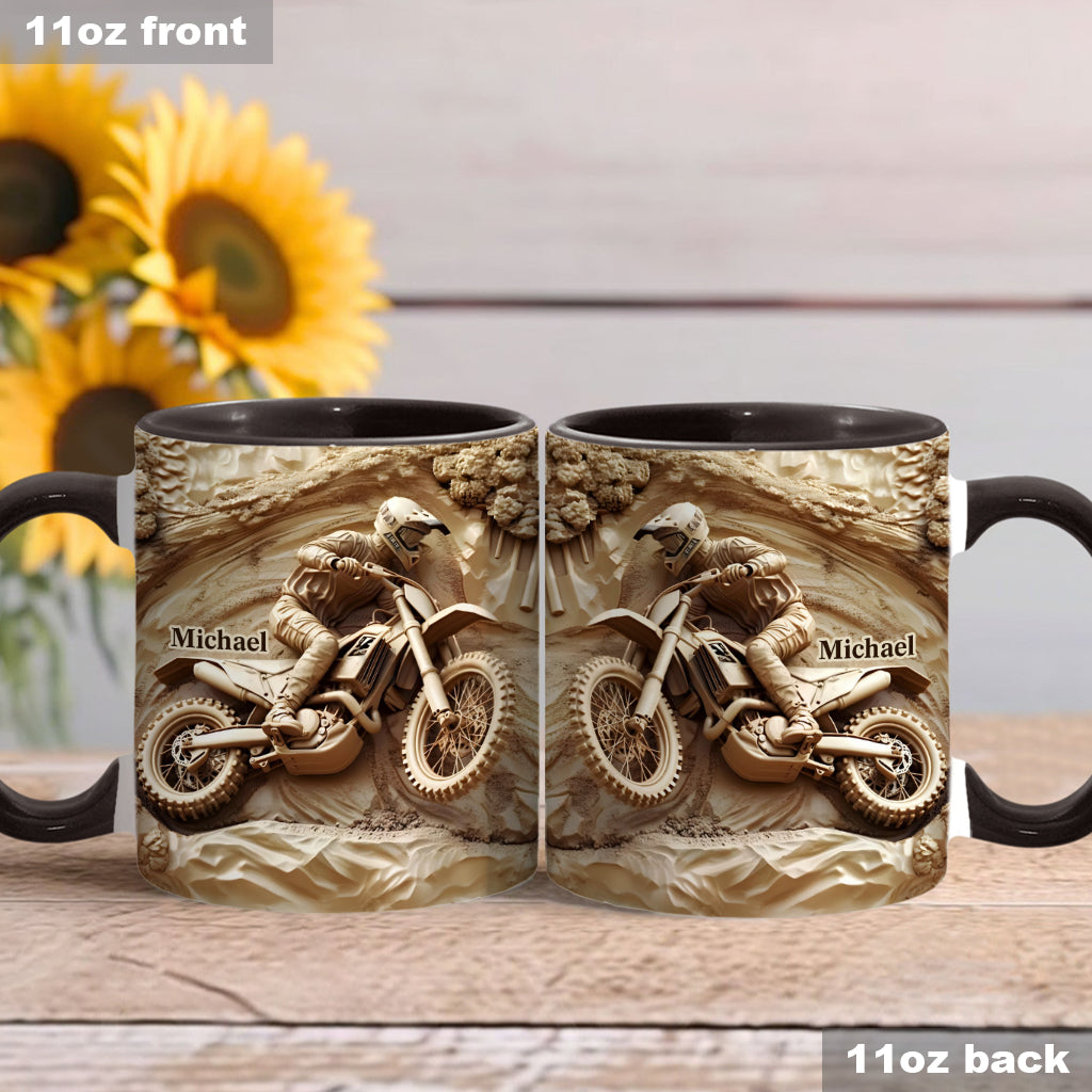 Cooles Dirtbike, Motocross - Personalisierter Dirtbike-Akzentbecher
