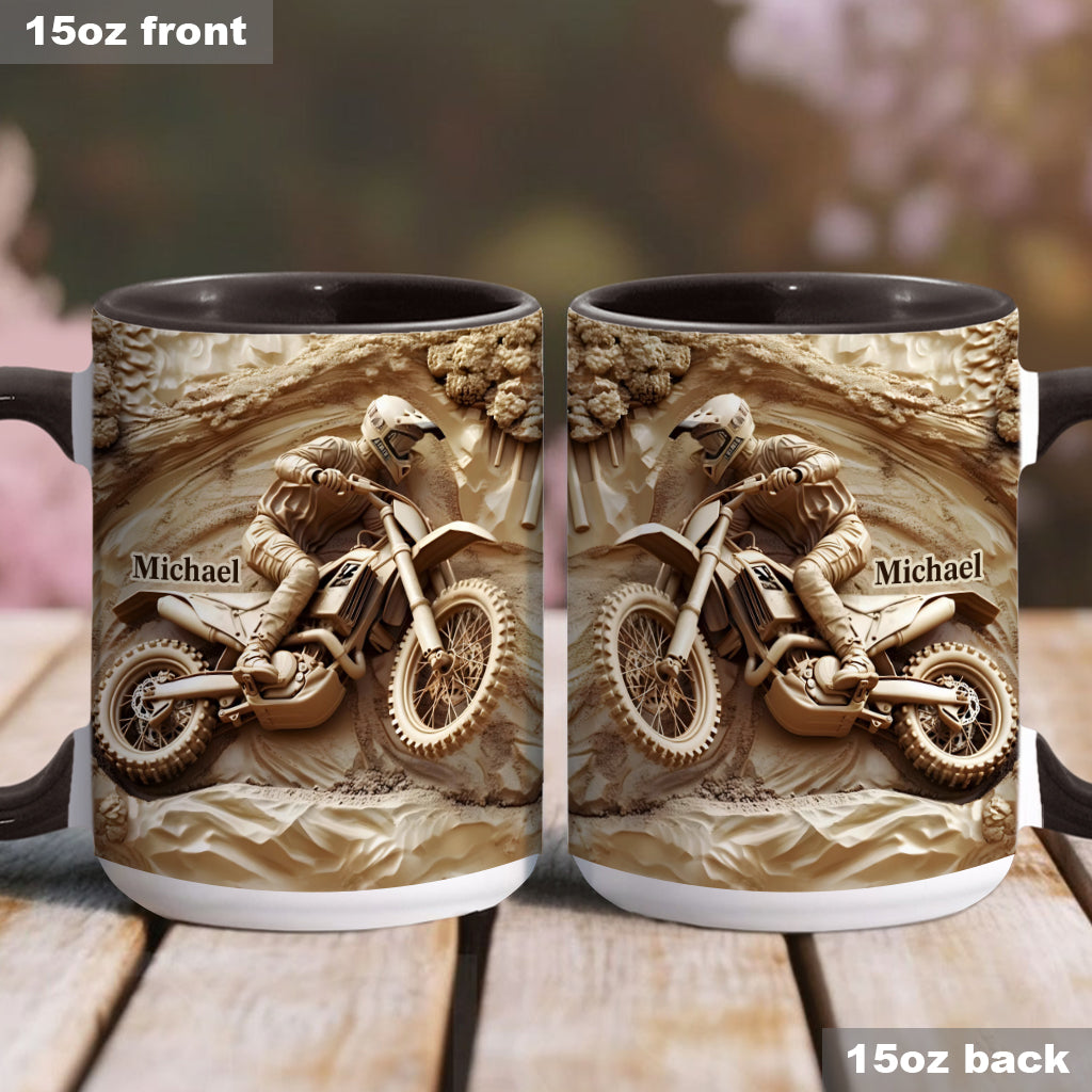 Cooles Dirtbike, Motocross - Personalisierter Dirtbike-Akzentbecher