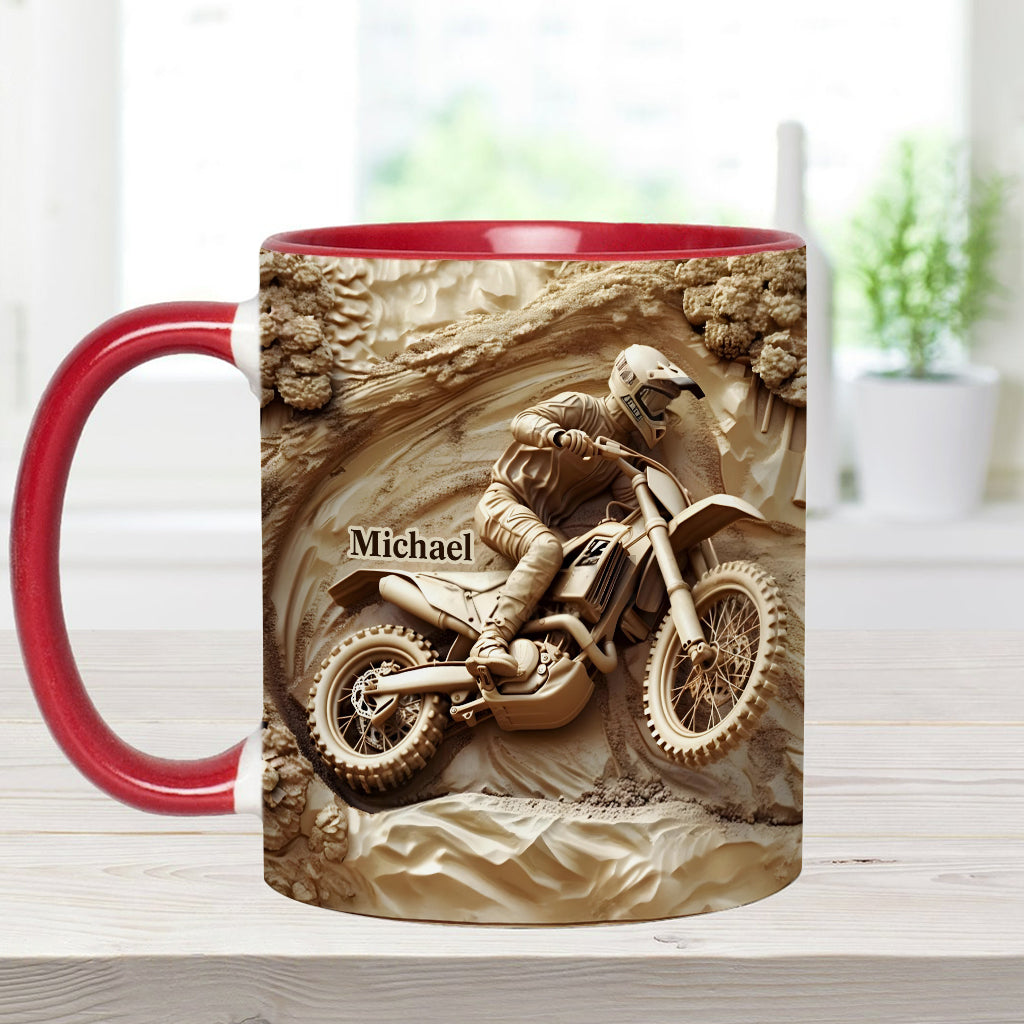 Cooles Dirtbike, Motocross - Personalisierter Dirtbike-Akzentbecher