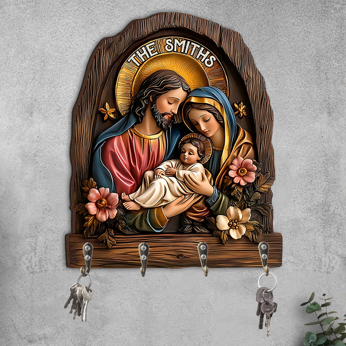 Glaube – Personalisierter christlicher Schlüsselhalter in individueller Form