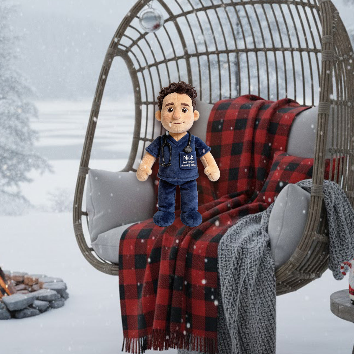 You Are Doing A Great Job - Personalized Nurse Premium Faux Fur Pillow