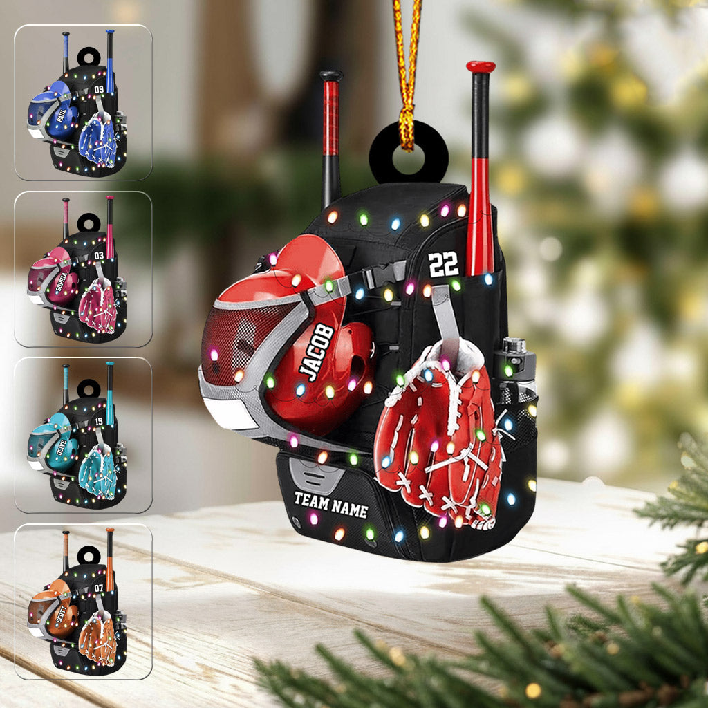 Baseball-Rucksack – personalisierter Baseball-Anhänger