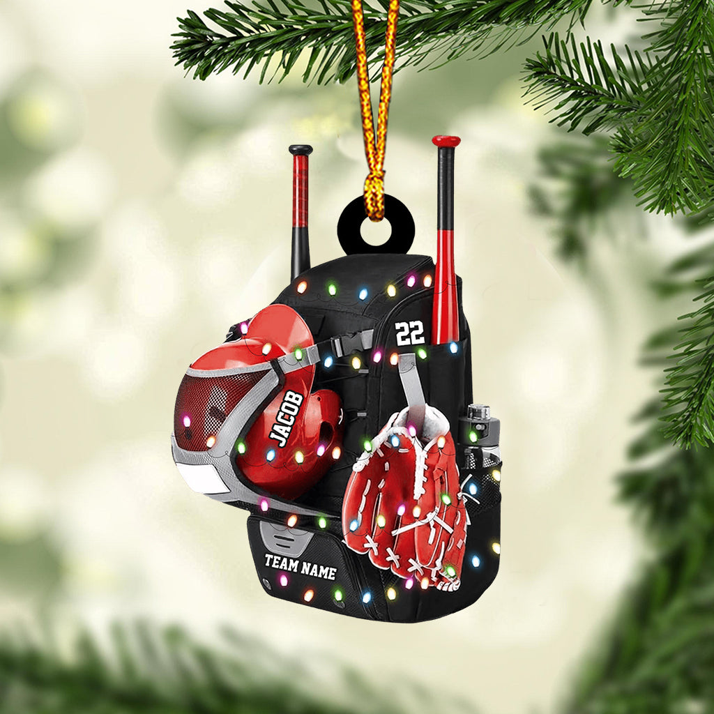 Baseball-Rucksack – personalisierter Baseball-Anhänger
