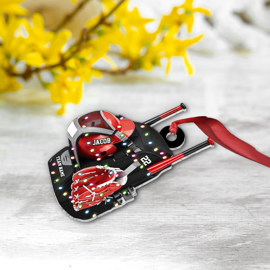 Baseball-Rucksack – personalisierter Baseball-Anhänger