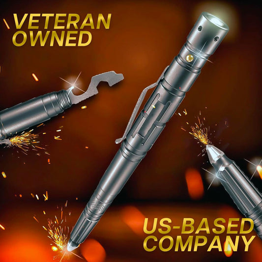 Taktischer Stift zur Selbstverteidigung mit Taschenlampe