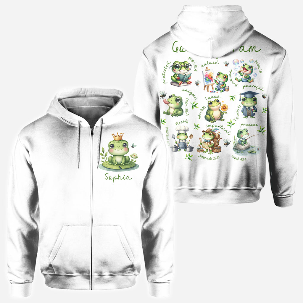 Gott sagt, ich bin es – Personalisiertes Frosch-T-Shirt