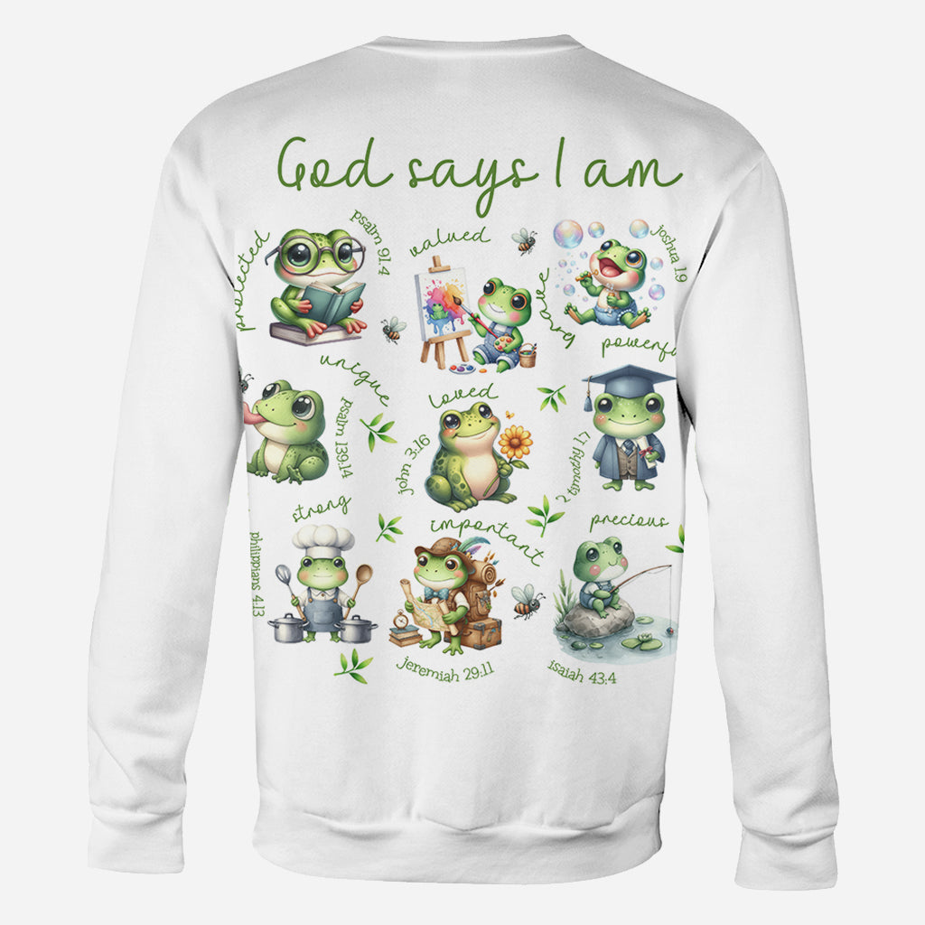 Gott sagt, ich bin es – Personalisiertes Frosch-T-Shirt