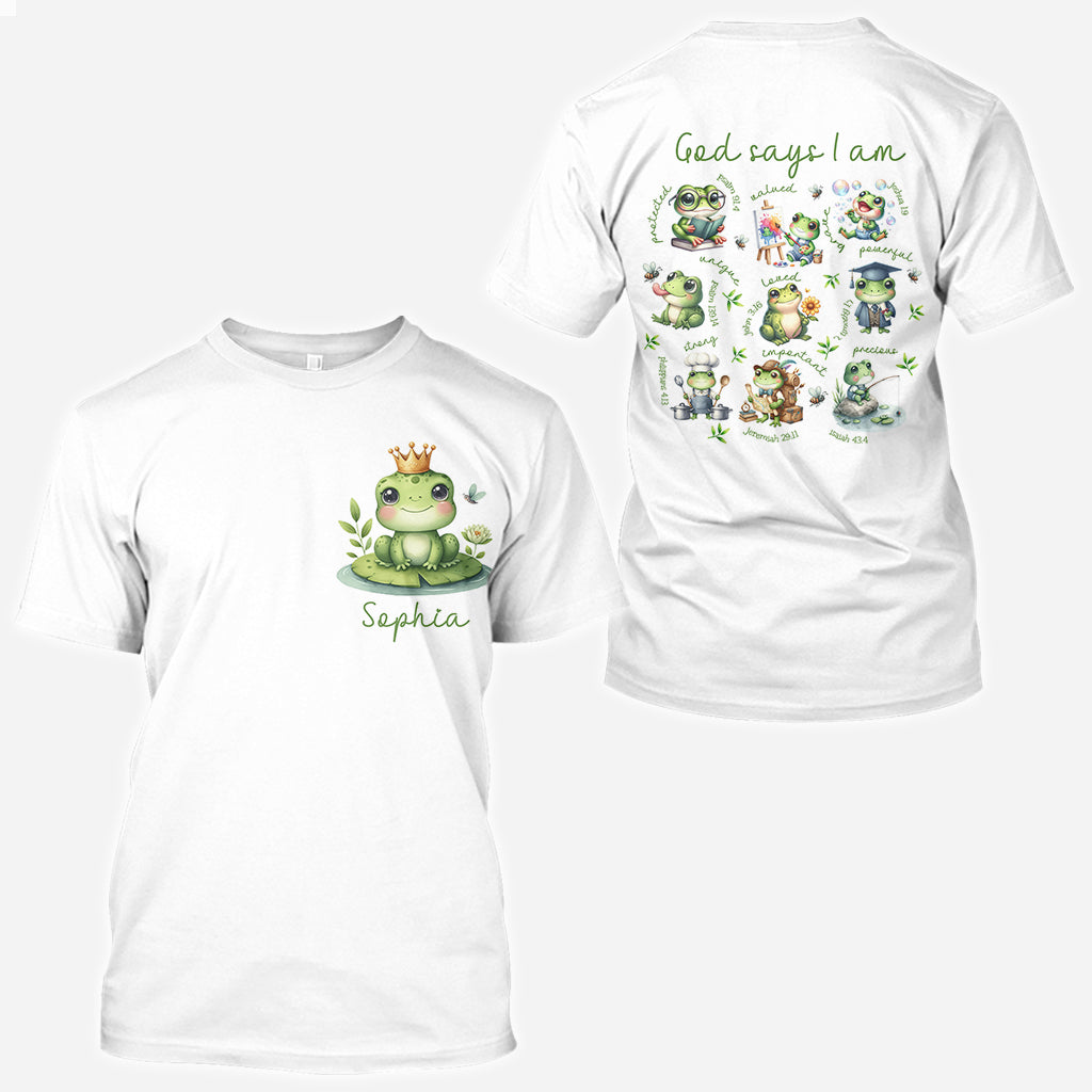 Gott sagt, ich bin es – Personalisiertes Frosch-T-Shirt