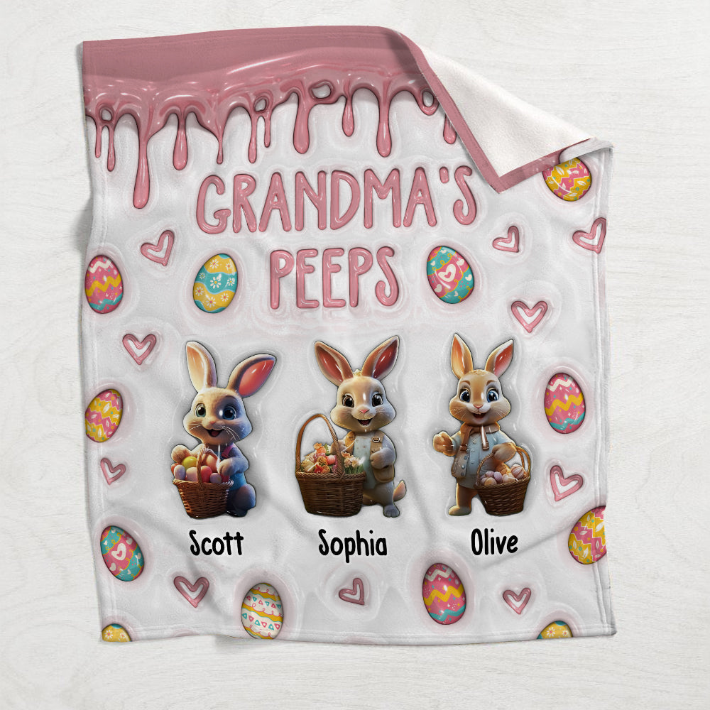 Omas Peeps – Personalisierte Oma-Decke