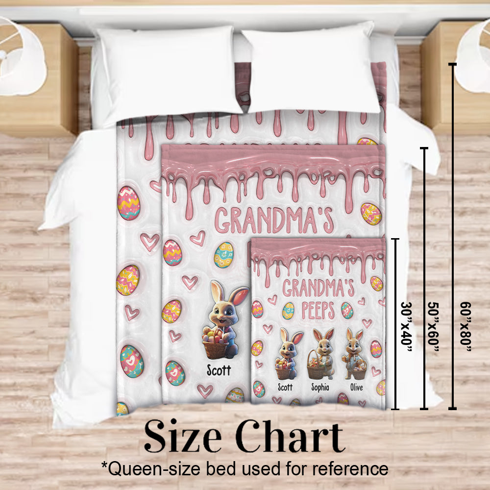 Omas Peeps – Personalisierte Oma-Decke