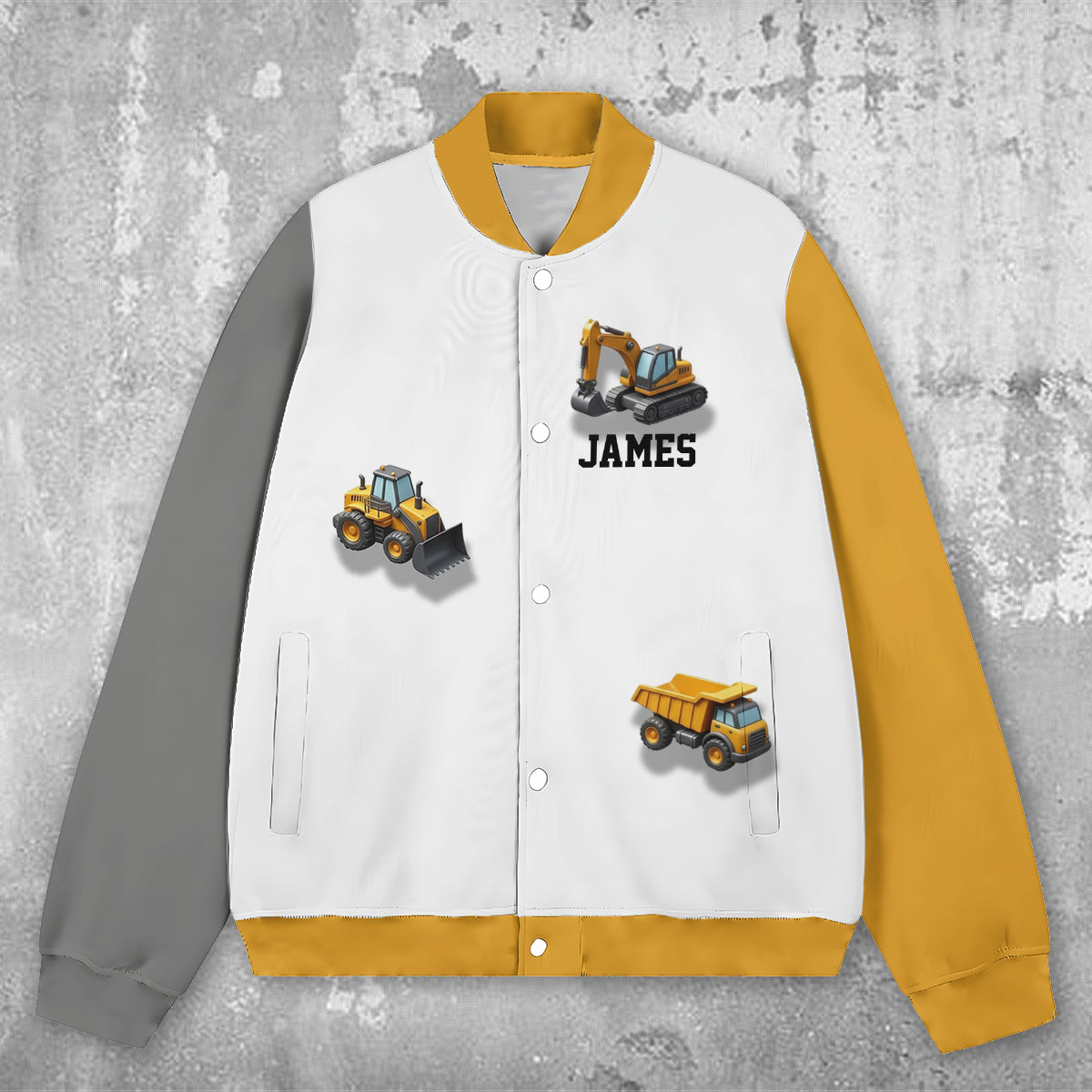 See You Later Excavator - Personalisierte Kinder-Collegejacke