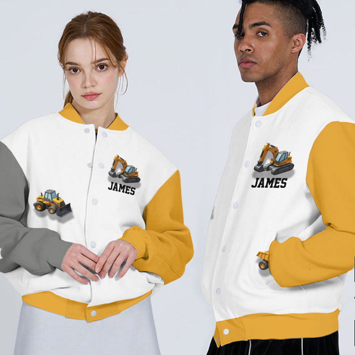 See You Later Excavator - Personalisierte Kinder-Collegejacke