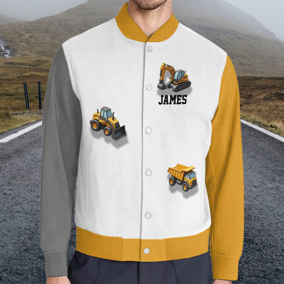 See You Later Excavator - Personalisierte Kinder-Collegejacke