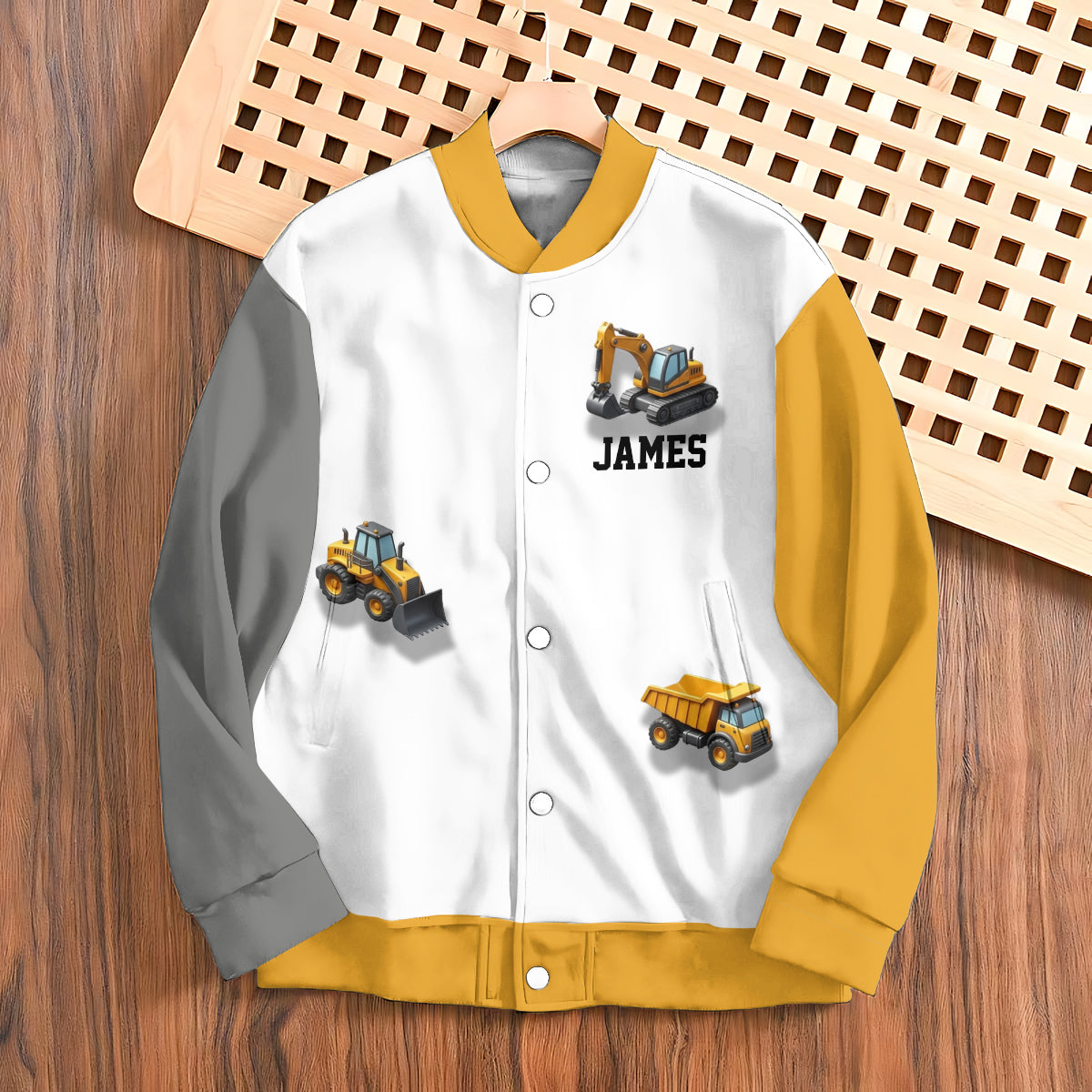 See You Later Excavator - Personalisierte Kinder-Collegejacke