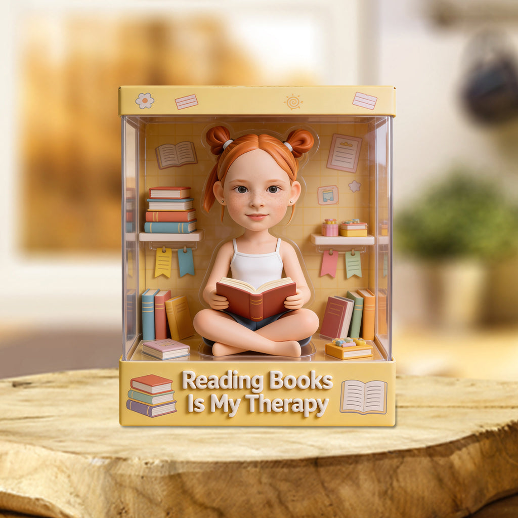 Geschenkidee für Bücherliebhaber – Personalisierte Acrylplakette in Buchform