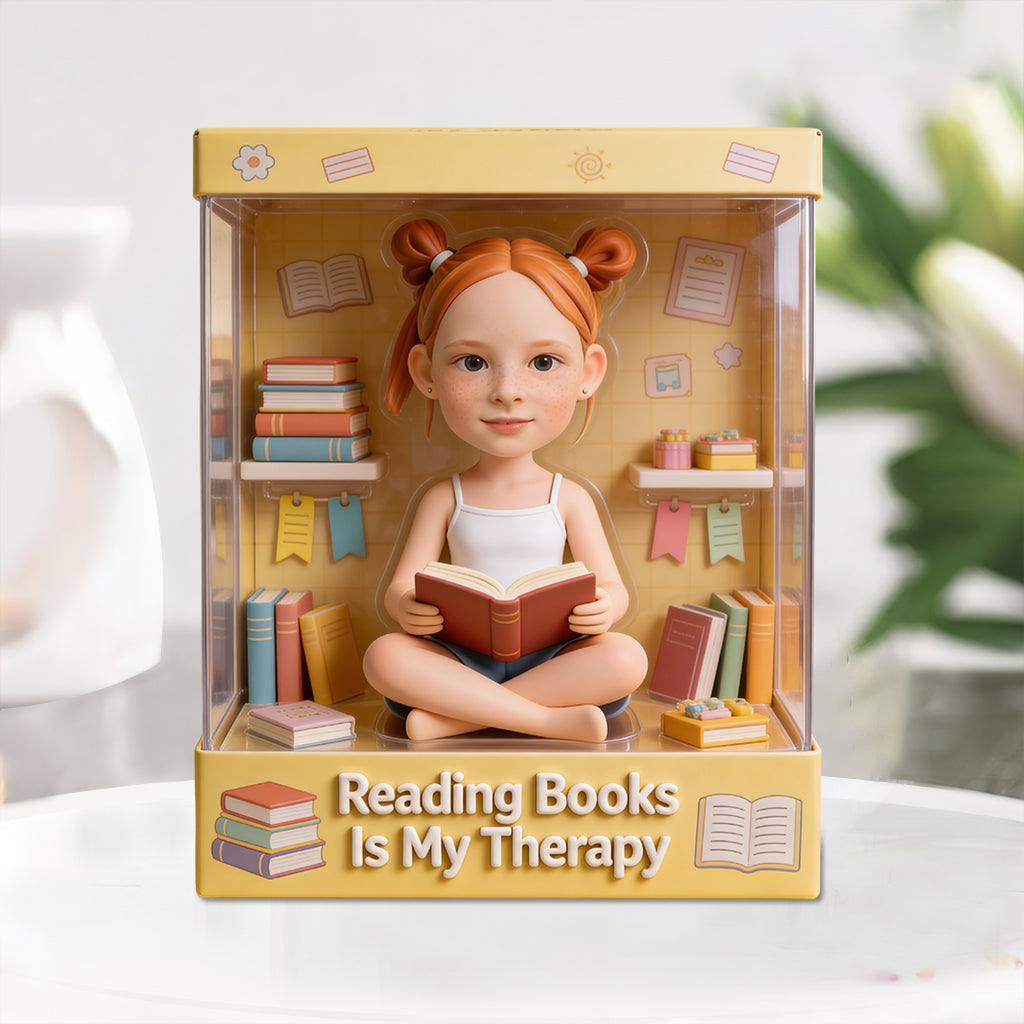 Geschenkidee für Bücherliebhaber – Personalisierte Acrylplakette in Buchform