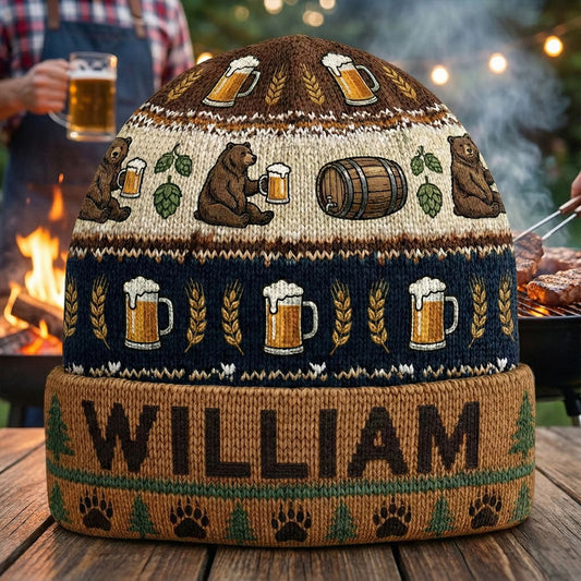 Holiday Brew Bear – Personalisierte Biermütze