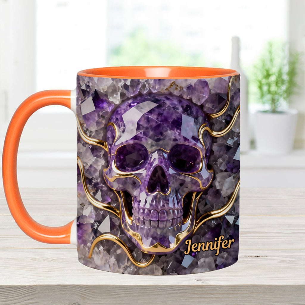 Beautiful Skull - Personalized Skull Accent Mug